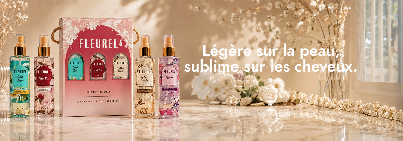 Coffret et brumes parfumées Fleurel