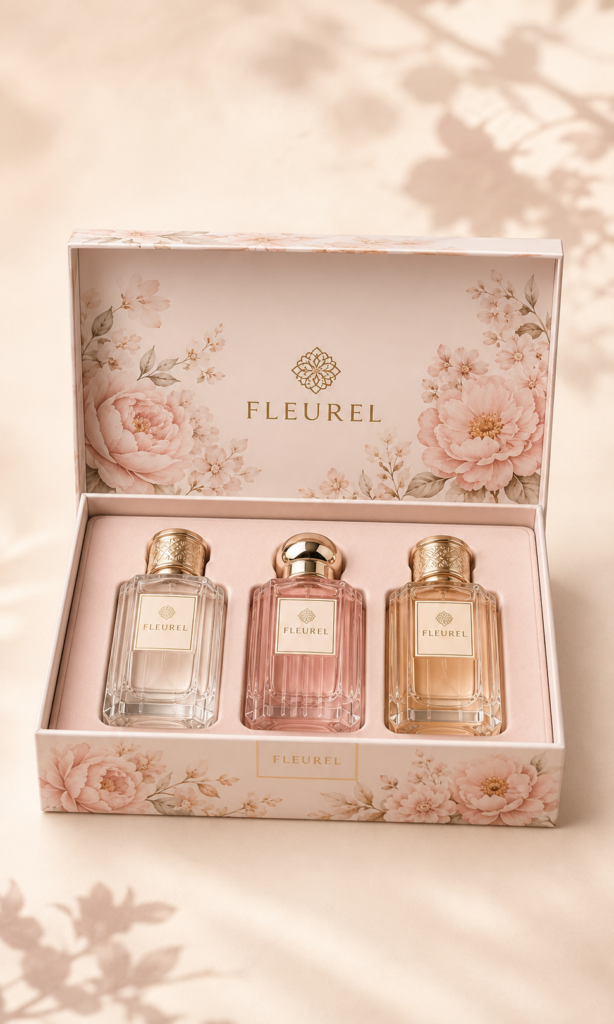 Coffret de trois parfums Fleurel